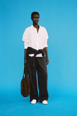 STRAIGHT PLUSH TROUSERS - Zara фото 2