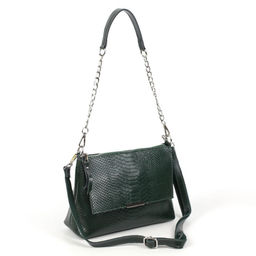 Женская кожаная сумка через плечо под змею 0173-6