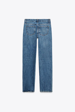 ZW COLLECTION SLIM FIT MID-RISE JEANS - Zara фото 6