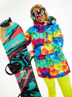 Женская горнолыжная сноубордическая куртка Alpha Endless Ultra Chaleur SNB 423/316_6 Разноцветный  фото 28