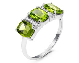 Кольцо из серебра перидот, Сардина