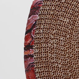 Гофрокогтеточка Пижон круглая Спил сосны, с пропиткой, 28 х 2,5 см  фото 11