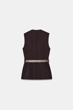 BELTED WAISTCOAT - Zara фото 7