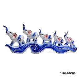 Статуэтка Слоники 14*33 см / W908 /уп 24/