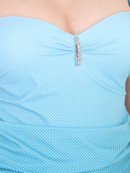 Купальник слитный с открытой спиной - Almond фото 4