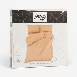 Постельное бельё LoveLife дуэт Gold sand 150х215 см-2 шт, 225х240 см, 50х703 см-2 шт, микрофибра 85 гр  фото 12