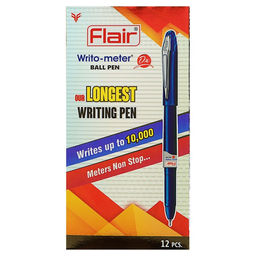 Цена за 2 шт. Ручка шариковая Flair. Writo-Meter DX, синий стержень, игольчатый узел 0.6 мм (длинна письма 10 км)