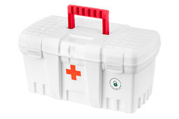 Контейнер-аптечка 6 л 38*21*19,5 см с защелкой и ручкой, белый (KL375610006) - Elan gallery фото 3