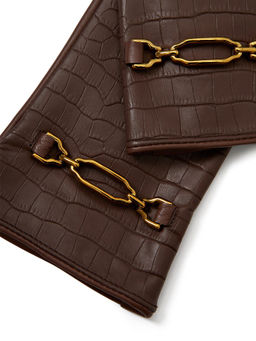 Перчатки женские ш/п LB-8511 basic brown - Labbra фото 2