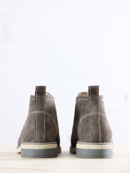 Ботинки 309.rosegr.Серый замок замша