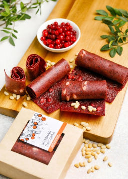 ? Москва ? Ягодная пастила брусничная с кедровыми орехами, 100 г - Сибирский кедр фото 2