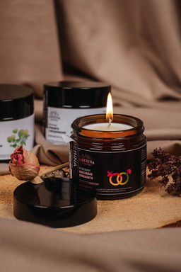 Массажная аромасвеча с афродизиаками "Цветочные фантазии" 60 мл SIBERINA