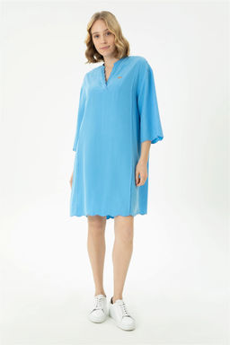 Женское синее тканое платье - U.s. polo assn фото 11