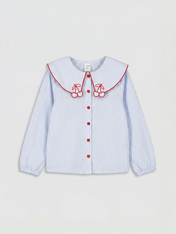 Bebe Yaka Nak??l? K?z ?ocuk G?mlek