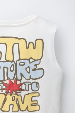 CAMISETA ESTAMPADO / Blanco - Zara фото 4
