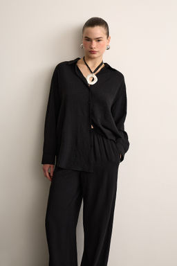 Брюки из жатого хлопка - Mollis фото 2