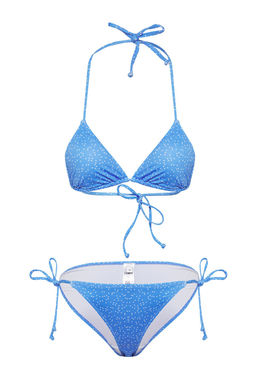 TRENDYOLMILLA Mavi Puantiyeli Ucgen Regular Bikini Tak?m? TBESS25BT00150  фото 6