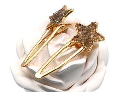 Заколка зажим Звезда с турмалином 7,5*3*1,8см - Радуга камня фото 21