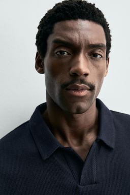 POLO RELAXED FIT ESTRUCTURA / Marino - Zara фото 5