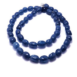 Бусы из камня Синий агат - налаживает контакы, связи, дарует карьерный рост