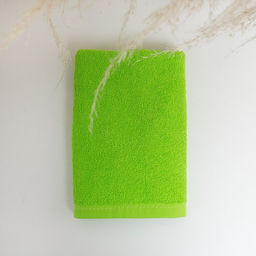 Полотенце махровое 50х80см, салатовый, 360г/м, 100% хлопок - Текстиль центр фото 2