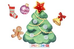 Счетный материал мини-игра Елочка