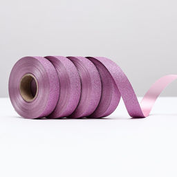 Цена за 4 шт. Лента ТИФФАНИ для декора и подарков, малиновая, 2 см х 50 м