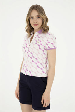 Женская фиолетовая футболка - U.s. polo assn фото 3