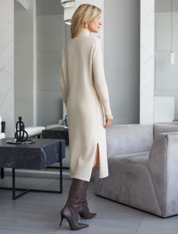 Платье тонкой вязки из хлопка с нейлоном VILATTE