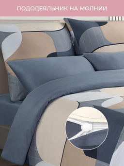 Постельное белье БЛУМ 2сп Max (простыня на резинке 160х200) + 4 наволочки - Ecotex фото 2