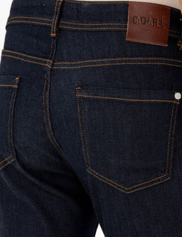 Джинсовые брюки узкого кроя темно-синего цвета - Cacharel фото 6
