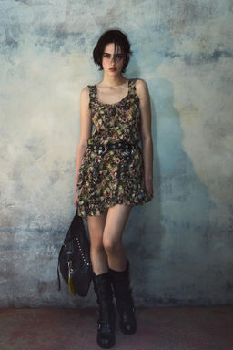 SILK PRINT DRESS KATE MOSS X ZARA  фото 5