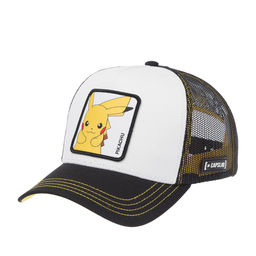 Бейсболка CAPSLAB арт. CL/PKM6/1/CT/ELE Pokemon Pikachu (белый / черный)