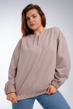 Бомбер из коттон фита какао - Амадэль фото 24