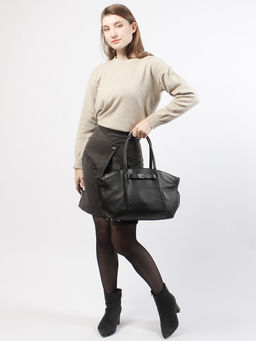 LACCOMA сумка Y2423-черный натуральная кожа полиэстер  фото 2