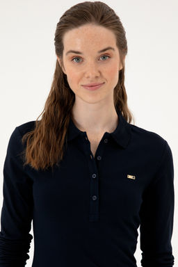 Kad_n Lacivert Basic Sweatshirt Sepette S_rpriz _ndirim - U.s. polo assn фото 9