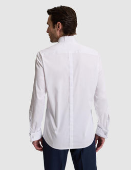 Beyaz Slim Fit Pamuk Kar___ml_ Ata Yaka Smokin G_mlek