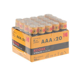 Батарейка алкалиновая Kodak Xtralife, AAA, LR03-20BOX, 1.5 В, бокс, 20 шт.