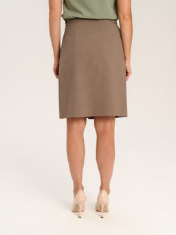 юбка из костюмной ткани с добавлением шерсти - Трика фото 4