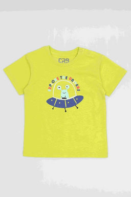 CRB wear/CSBB 90258-36-415 Комплект для мальчика (футболка, шорты),лайм/Ex.Cherubino  фото 2