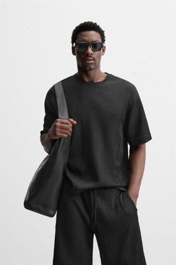 TEXTURED JACQUARD T-SHIRT - Zara фото 2