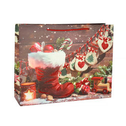 Цена за 12 шт. Пакет подарочный 26х32х10 / 362-61-M /уп 12/480/Новый год - Галеонтрейд фото 10