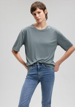 Gri Modal Basic Tisort