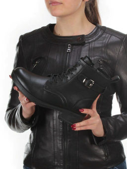 01-5559-1 BLACK Ботинки демисезонные (натуральная кожа, байка) - Фабричный китай фото 2