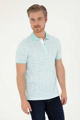 U. S. Polo Assn / Мужская футболка водно-зеленого цвета - U.s. polo assn фото 10
