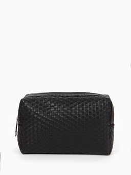 Косметичка универсальная, искусственная кожа, на молнии, чёрная