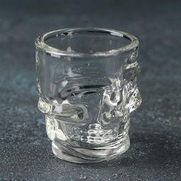 Цена за 6 шт. Стопка «Череп. Хэллоуин», 50 мл, стекло, прозрачная