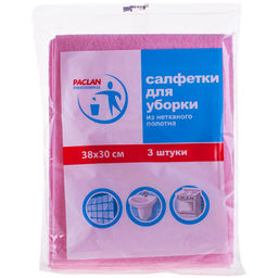 Набор салфеток универсальных 3 шт. 38*30 см "Professional" арт. 410013/370011, 410013 Paclan