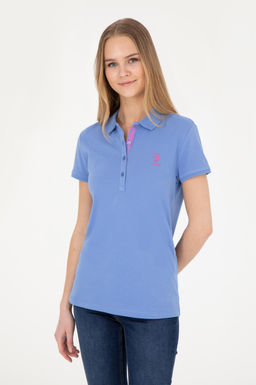 Женская темно-синяя базовая футболка Неожиданная скидка в корзине - U.s. polo assn фото 3