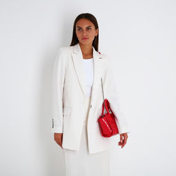 Сумка женская тоут на молнии, 18.5×8×15 см, розовая